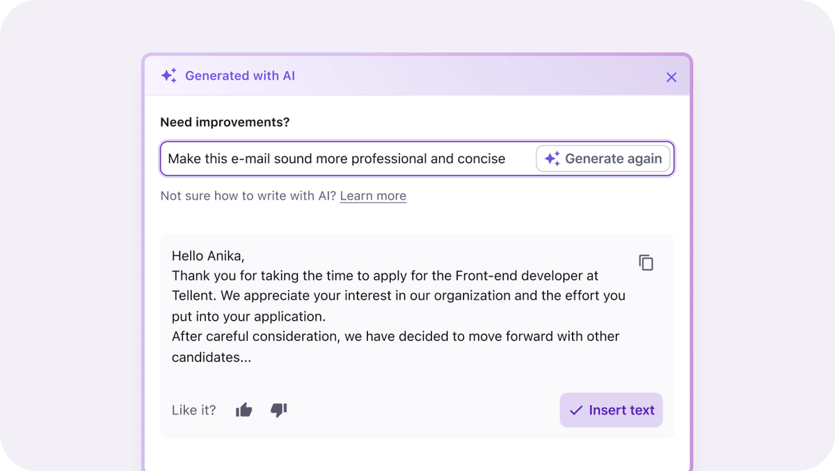 Get more from your data, candidates, and teams