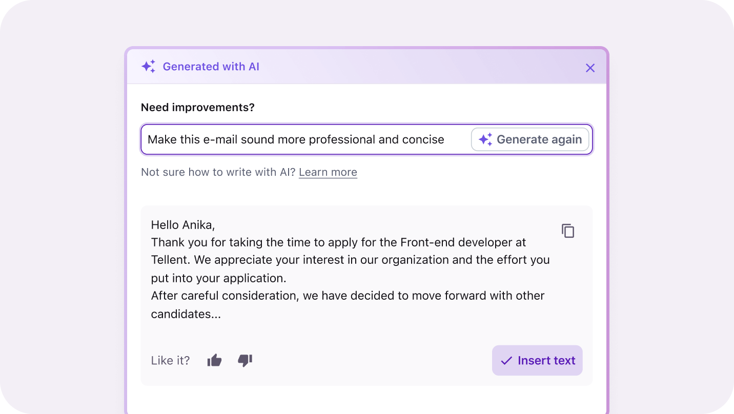 Get more from your data, candidates, and teams
