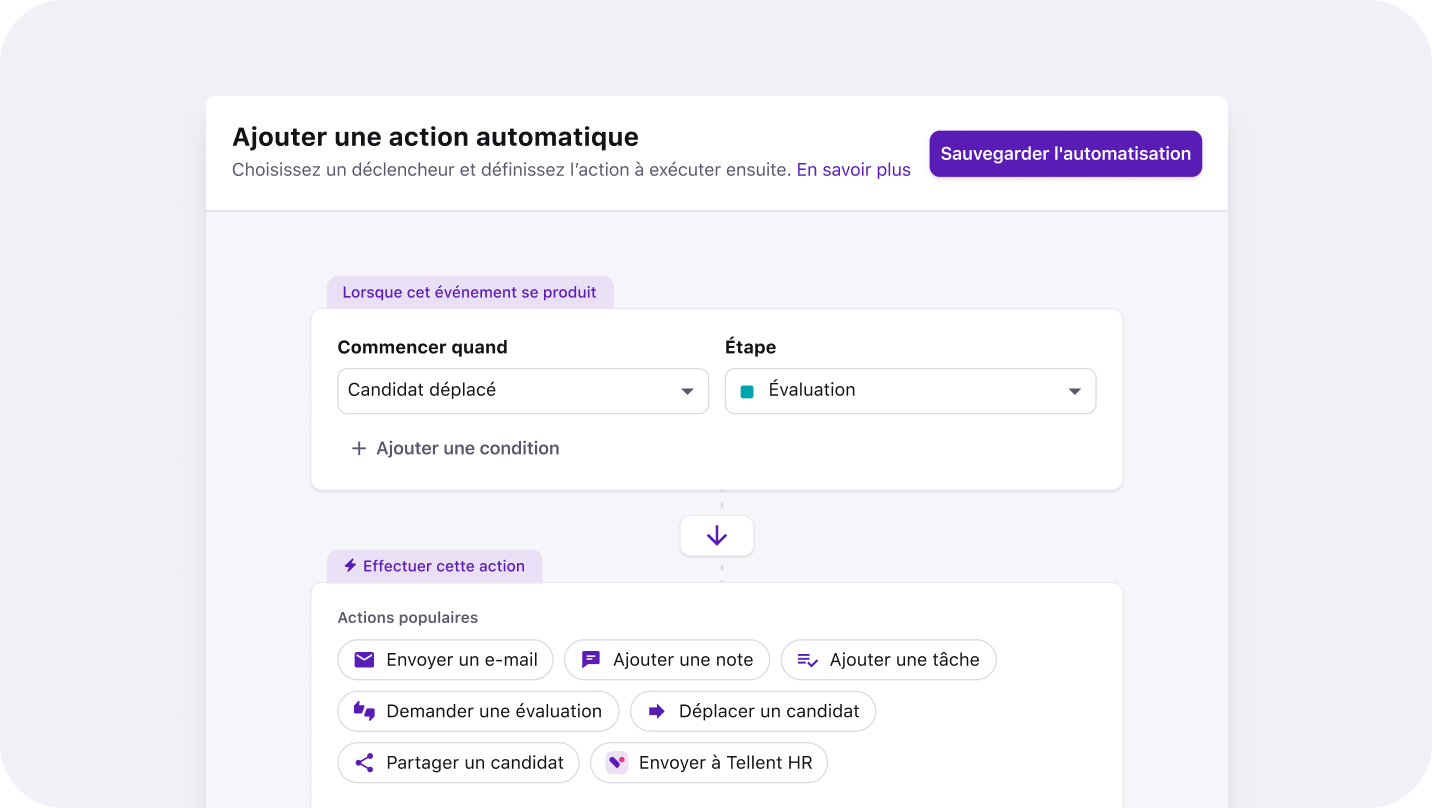 Bénéficiez d’opérations d’automatisation avancées