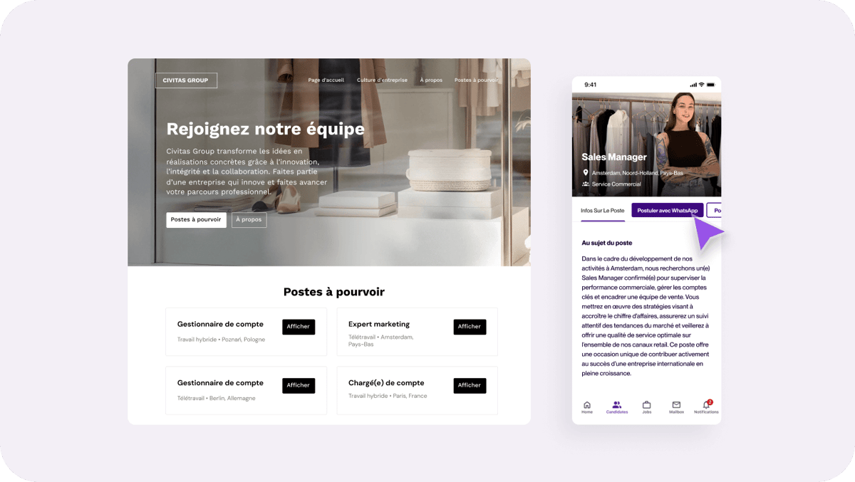Simplifiez le processus de candidature