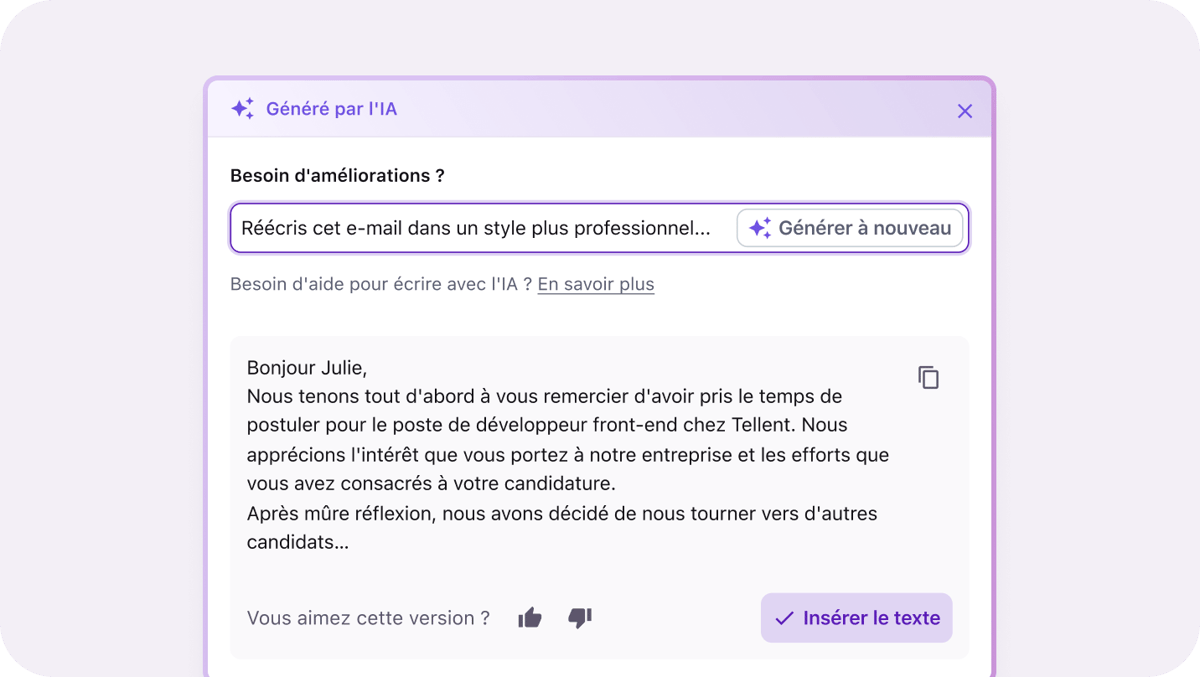Tirez le meilleur de vos données, de vos candidats et de vos équipes