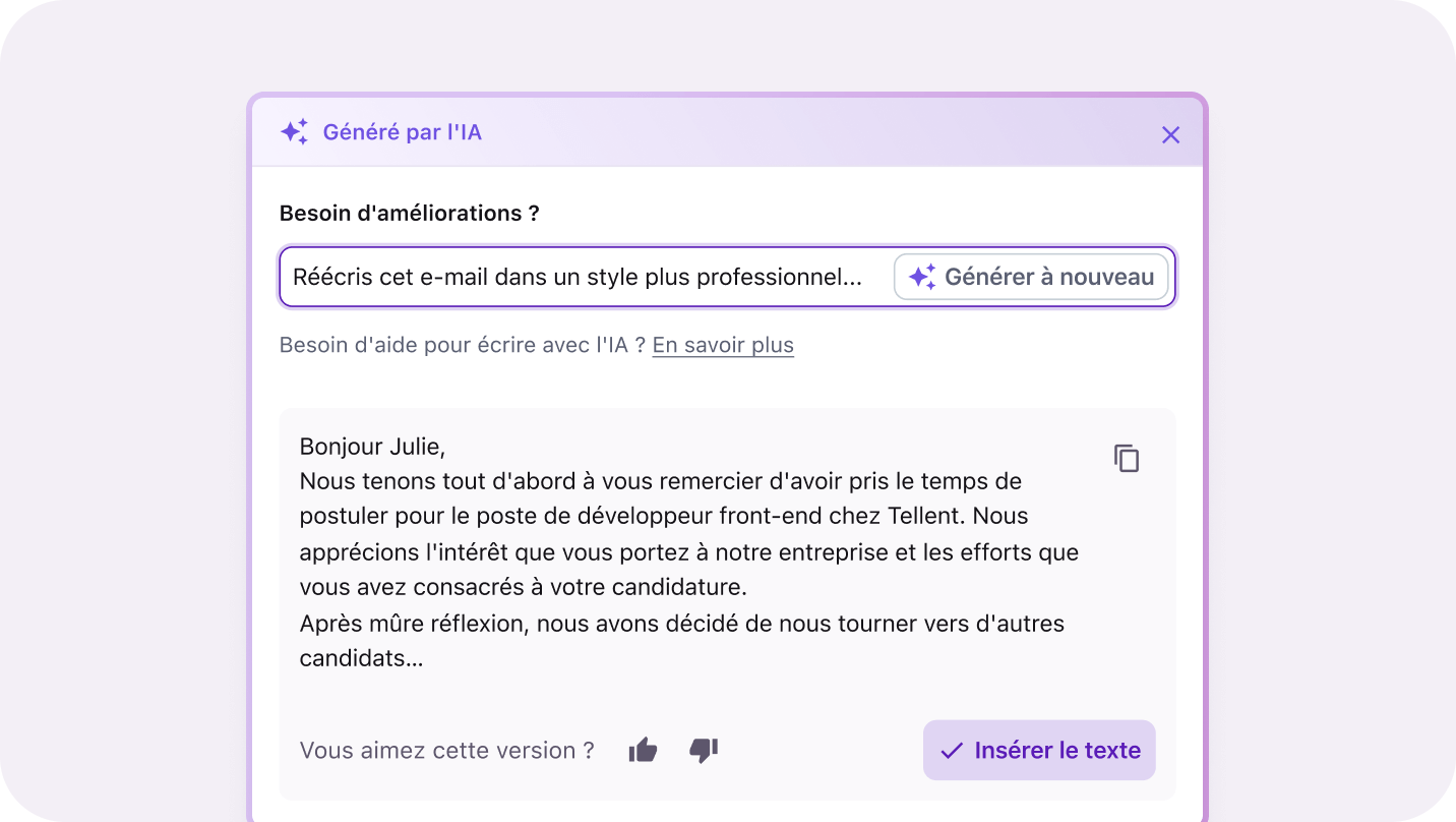 Tirez le meilleur de vos données, de vos candidats et de vos équipes