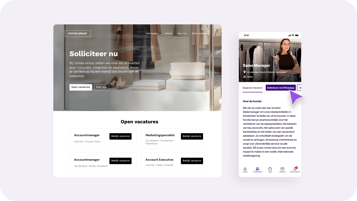 Maak het makkelijker voor sollicitanten 