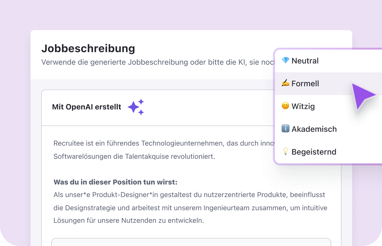 DE_AI That Simplifies Job Creation