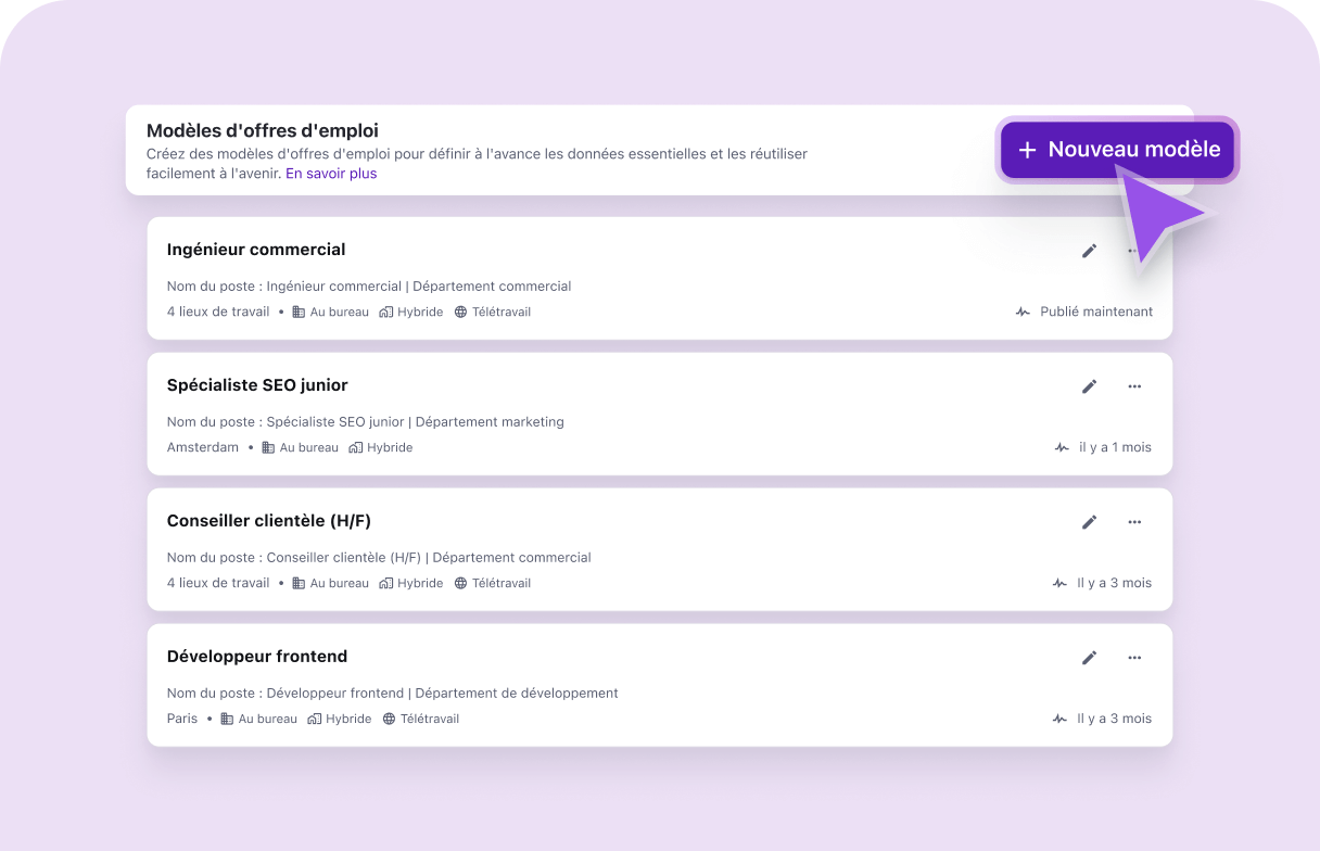FR_Job templates ready to use