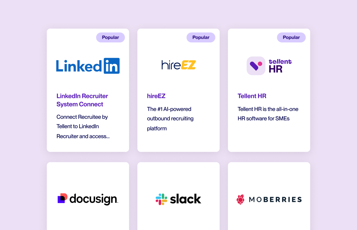 Integrate your e-signature tool in Tellent Recruitee
