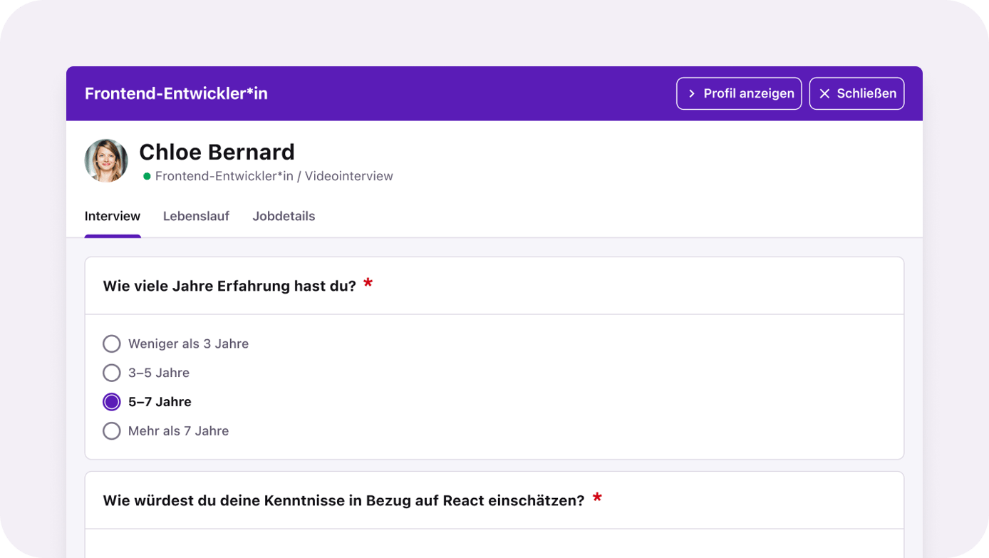 standardisierte Bewertungsformulare anlegen