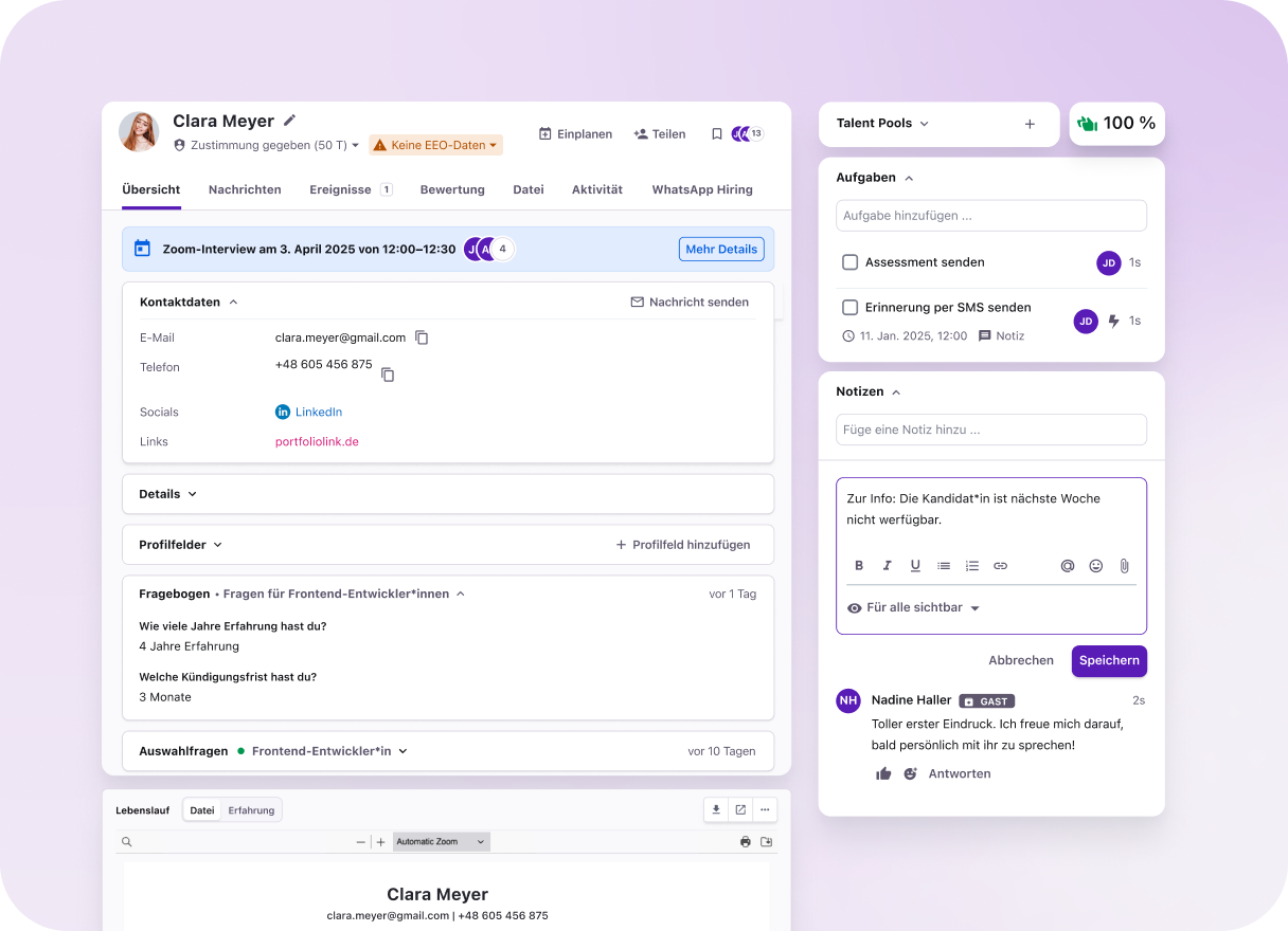 DE_candidate Information