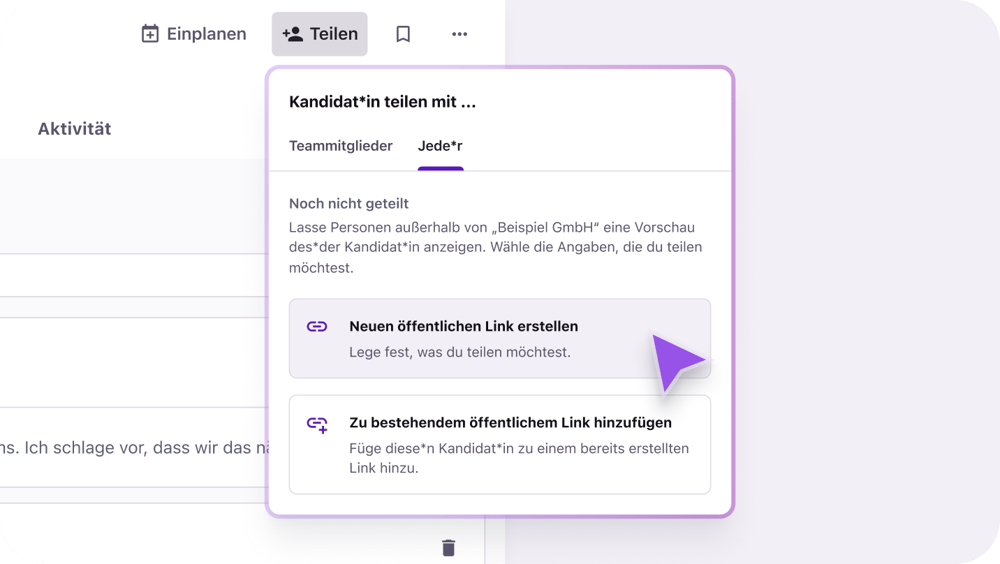 DE_Easily share candidate profiles