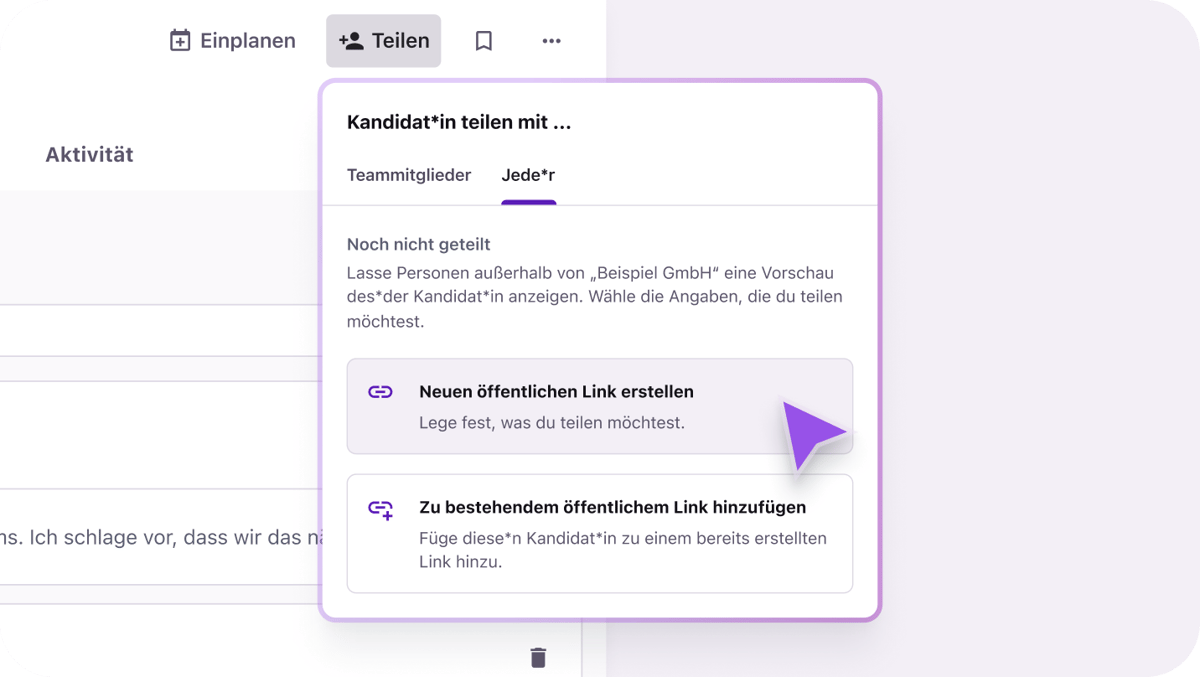 DE_Easily share candidate profiles