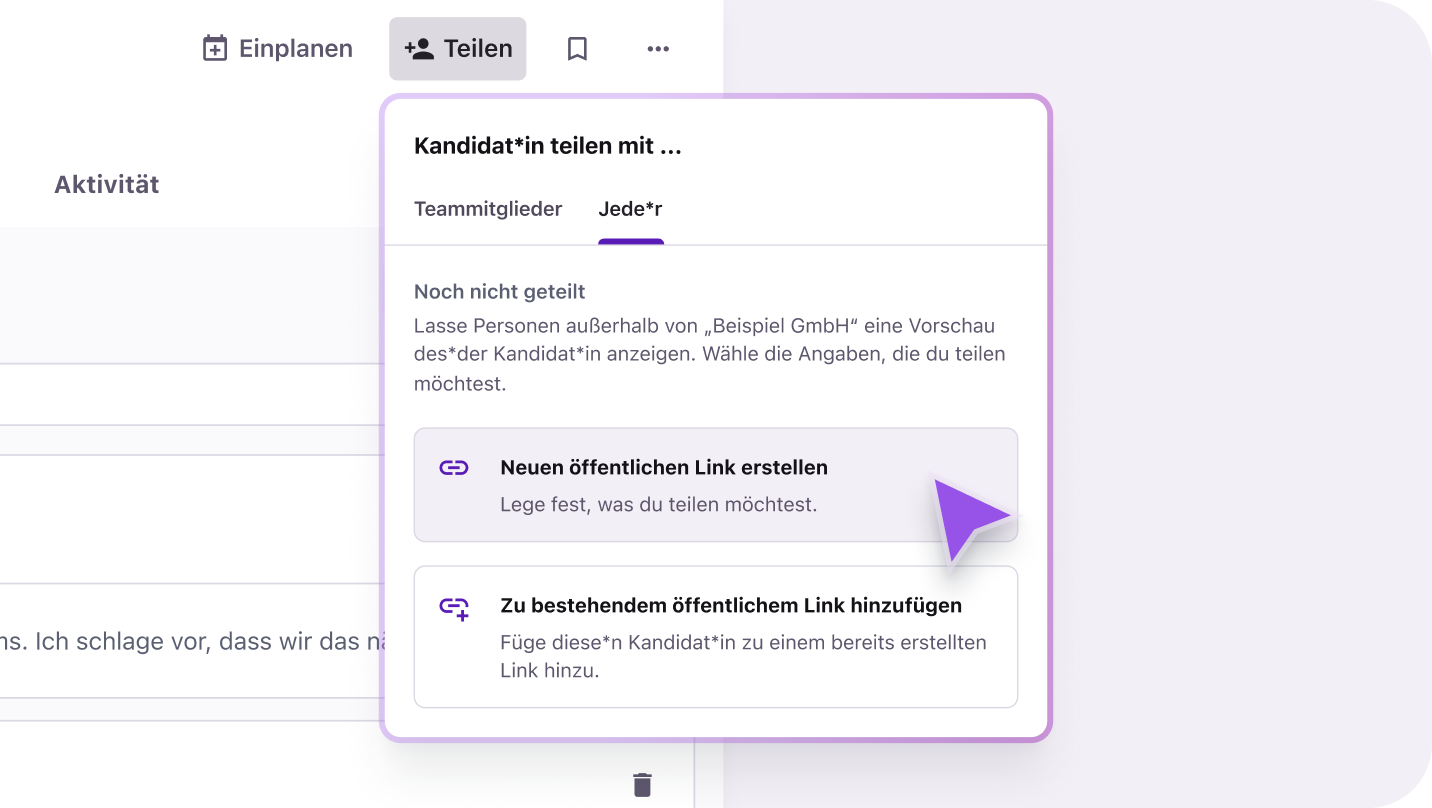 DE_Easily share candidate profiles