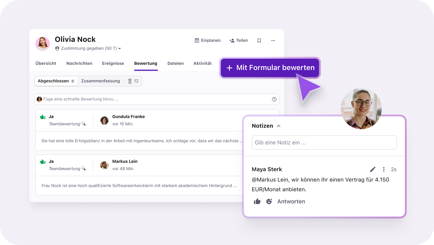 DE_Shared notes and structured candidate evaluations