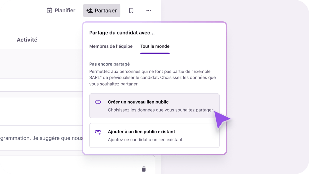 FR_Easily share candidate profiles