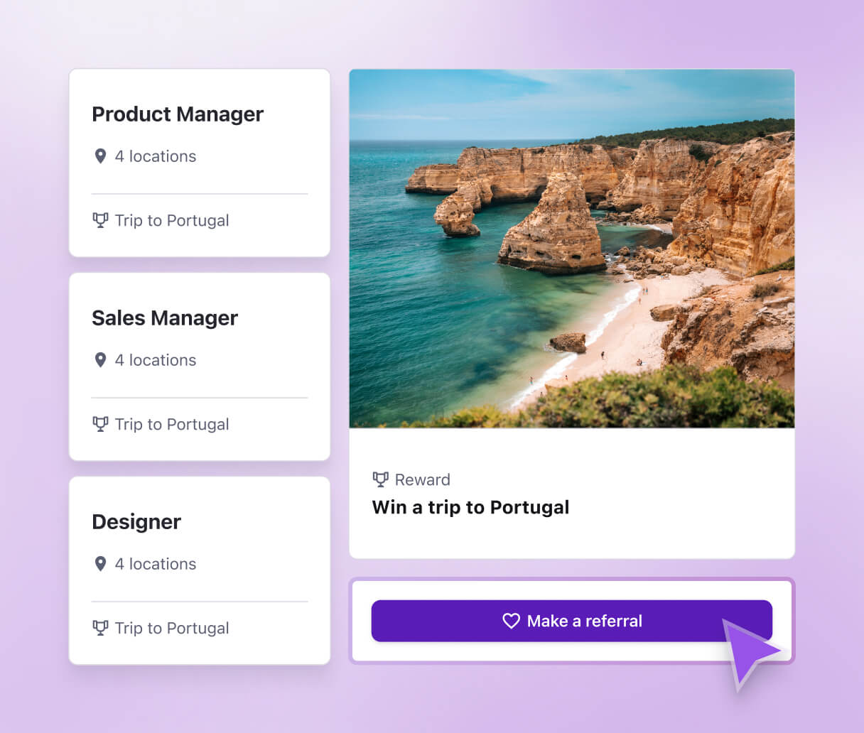 Employee referral program in Tellent Recruitee
