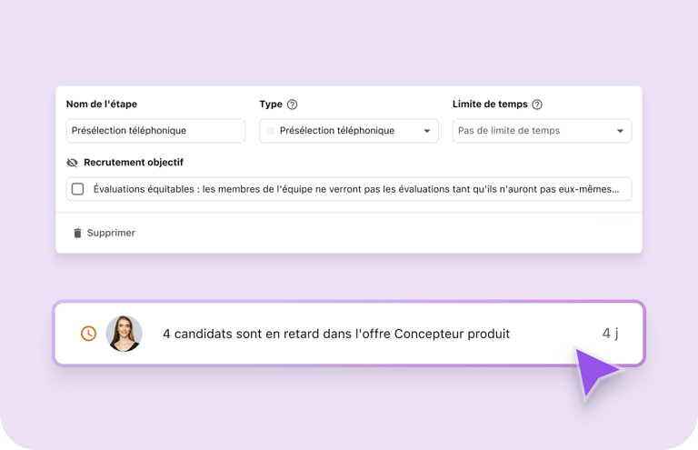 Définissez des demandes d’évaluation automatiques avec des échéances dans Tellent Recruitee.