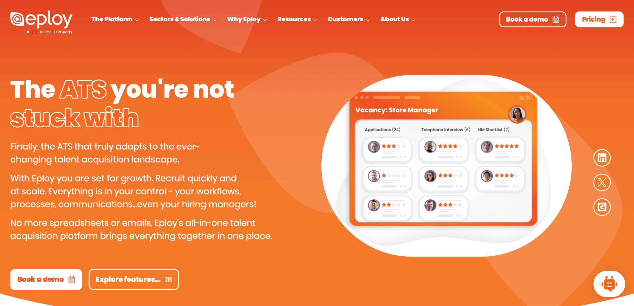 Eploy homepage