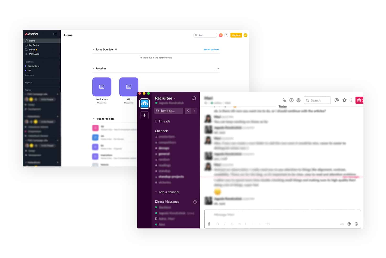 Slack used for recruiting