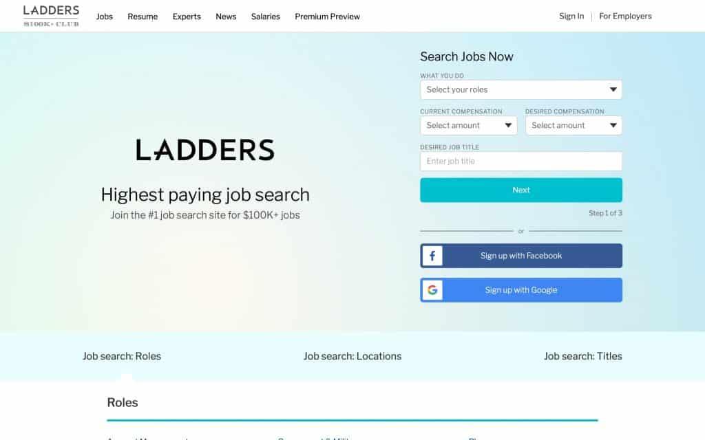 ladders homepage