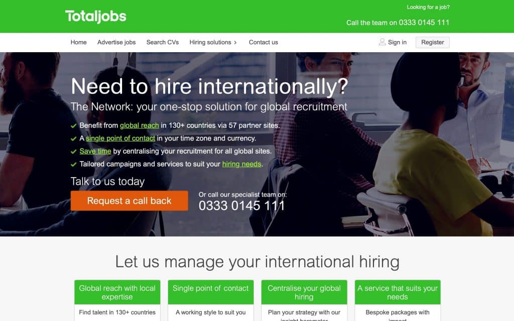 totaljobs homepage