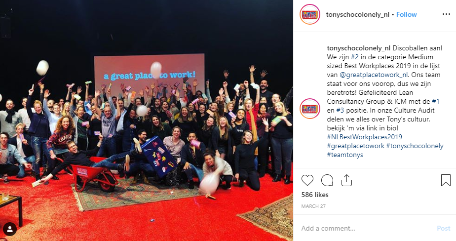 tonys chocolonely nl instagram recruiting