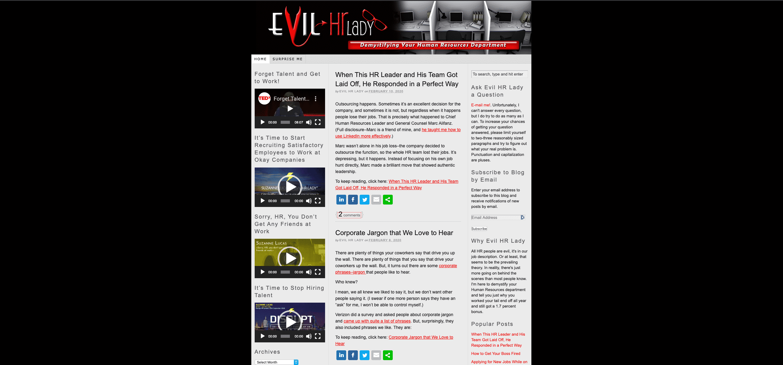 Evil HR Lady Interview