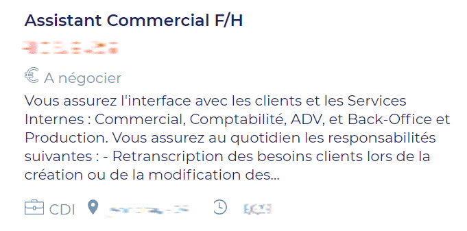 Exemple d'annonce pour éviter la discrimination à l'embauche