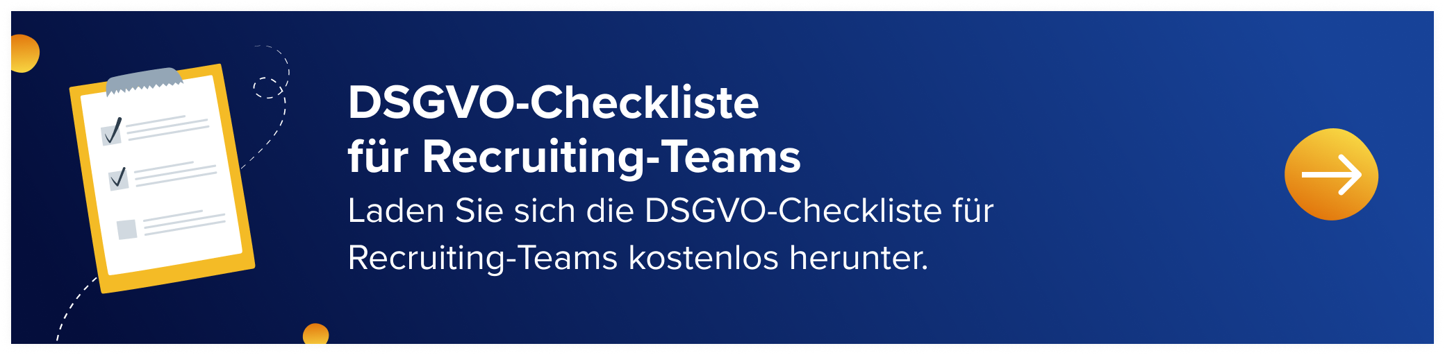 DSGVO-Checkliste für Recruitment-Teams