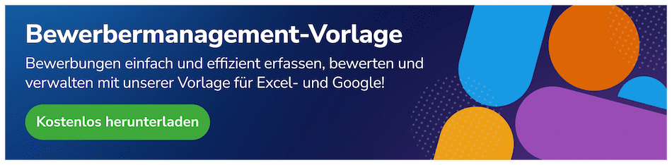 Banner-Link zur Bewerbermanagement Vorlage