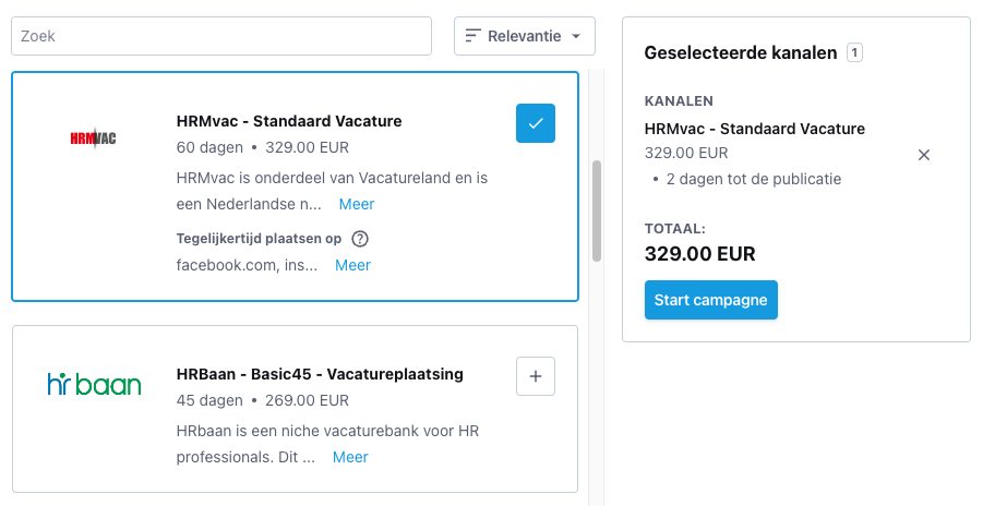 aanbevolen vacaturebanken op basis van functieomschrijving