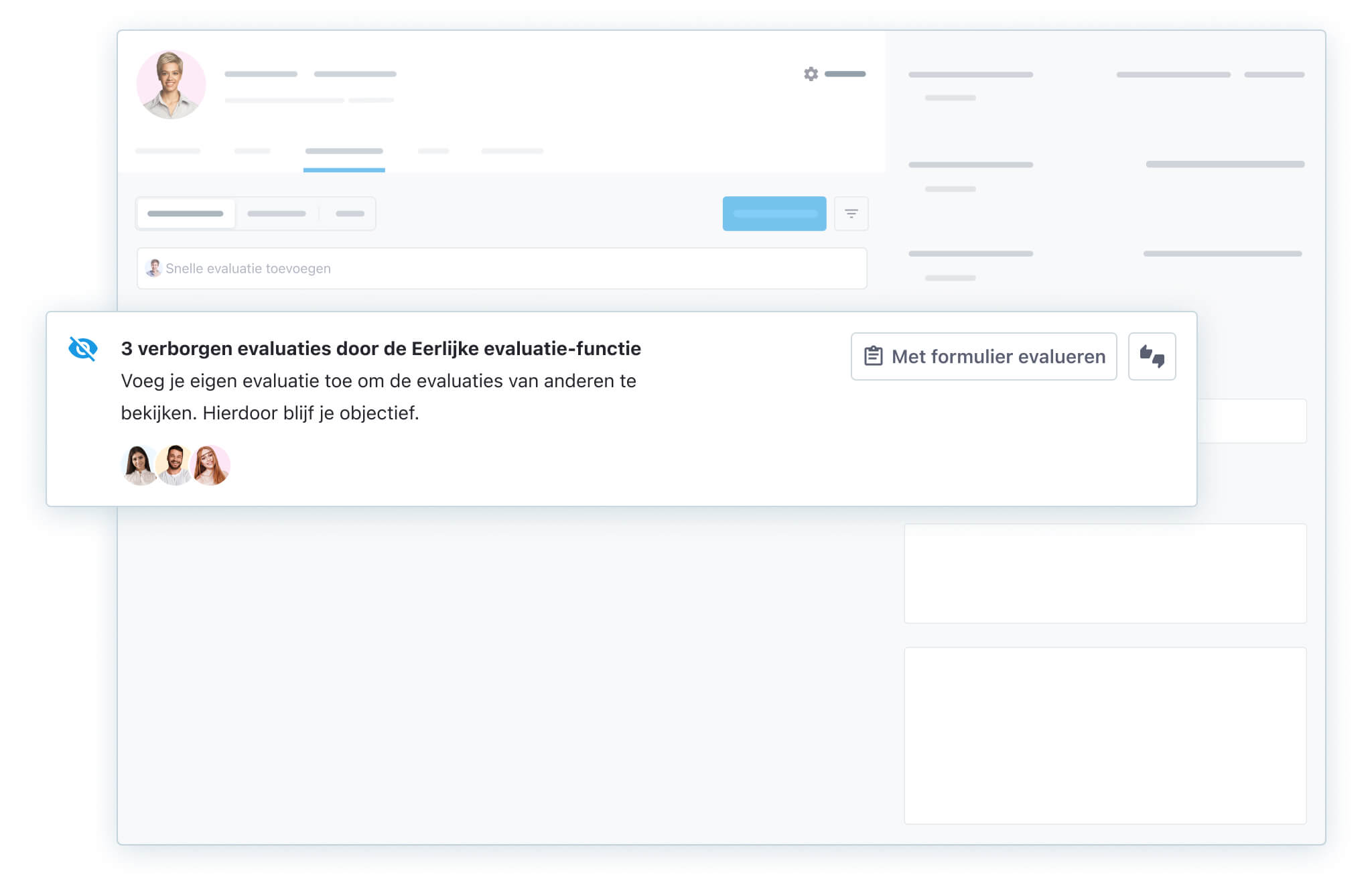 verborgen kandidaat-evaluaties