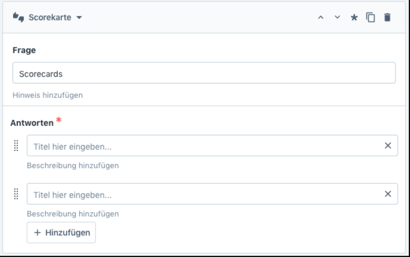 Scorekarte Bewertungsformulare für strukturierte Interviews & detaillierte Kandidat*innenbewertungen von Recruitee