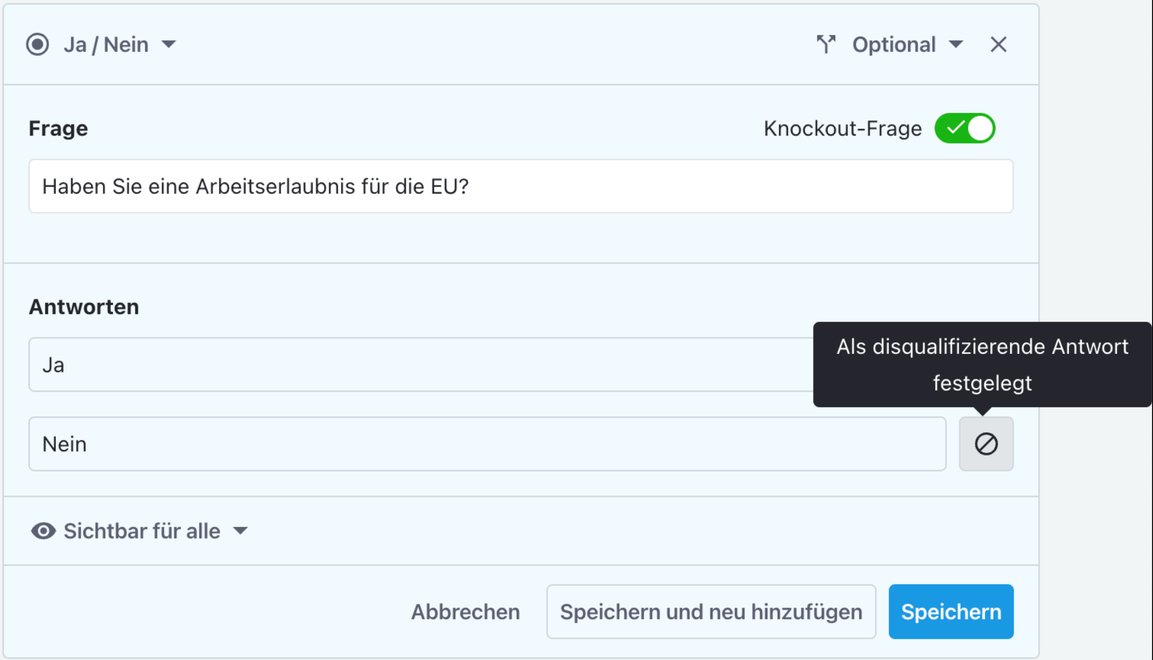 k-o fragen mit bewerbermanagement system von recruitee 