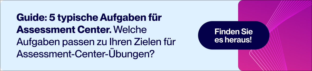 Banner zum Download eines Guides fuer typische Assessment-Center-Aufgaben