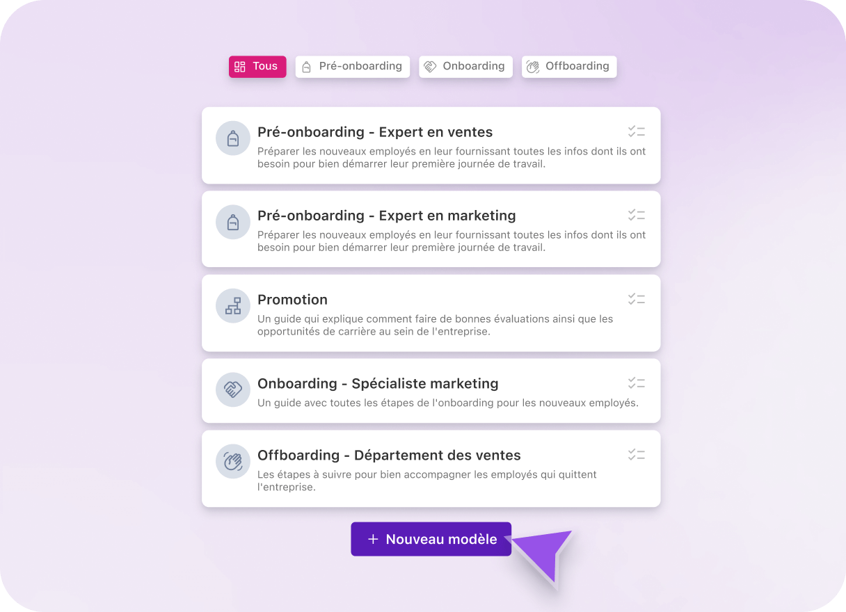 FR Templates and reusable steps